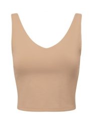 Aim'n Top Kobiety beżowy, XL. Brązowe topy sportowe damskie Aim'n, xl, bez wzorów, bez ramiączek. Za 229.95 zł.