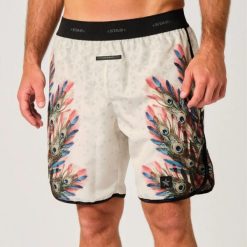 Szorty Star Beach Wear Peacock. Brązowe szorty męskie STAR, bez wzorów, z materiału, retro. Za 280.00 zł.