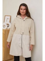Curvy Lady Płaszcz przejściowy w kolorze beżowym rozmiar: 48/50. Brązowe płaszcze damskie Curvy Lady, bez wzorów, klasyczne. Za 127.35 zł.