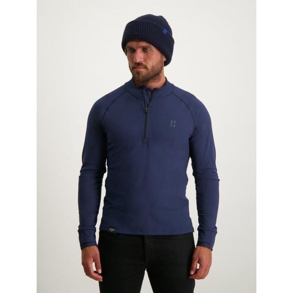 Bluza narciarska męska Poederbaas. Niebieskie bluzy bez kaptura męskie POEDERBAAS, m, z elastanu. W wyprzedaży za 177.72 zł.