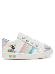 Primigi Sneakersy 7903311 Biały. Białe buty sportowe dziewczęce Primigi, bez wzorów, ze skóry, bez zapięcia. Za 159.99 zł.
