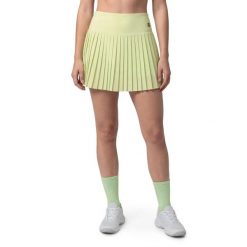 Damskie spódnico-spodenki do gry w padla Padel Siroko Lagrima-W Lime. Zielone spodenki sportowe damskie SIROKO, l, z materiału, tenisowe. Za 216.00 zł.