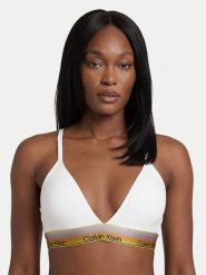 Calvin Klein Biustonosz bezfiszbinowy LV00QF8865 Biały. Białe biustonosze CALVIN KLEIN, bez wzorów. Za 179.99 zł.