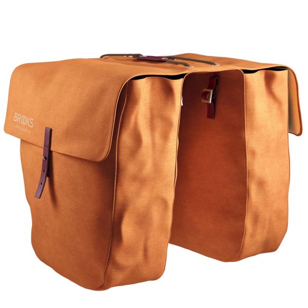 Torba Rowerowa Double Brick Lane Sakwy 30L. Brązowe torebki klasyczne damskie Brooks, bez wzorów, bez dodatków. Za 866.95 zł.