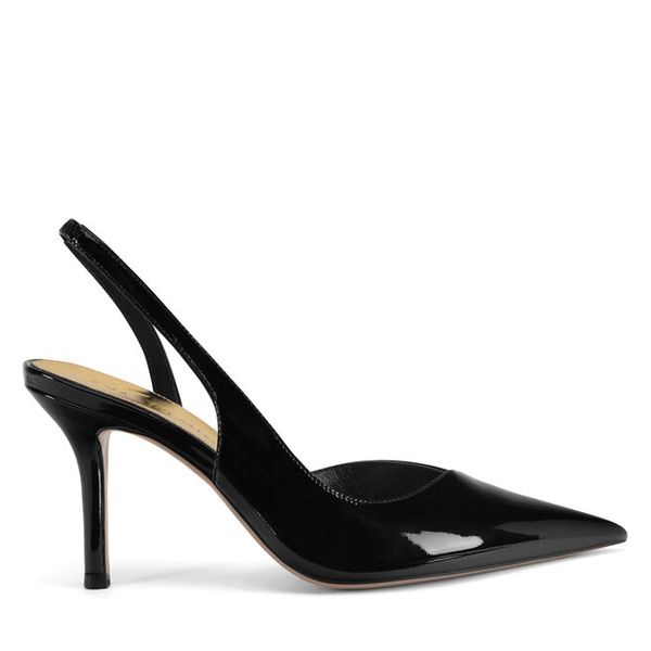 Szpilki Eva Minge. Czarne szpilki Eva Minge, bez wzorów, bez obcasa. Za 429.99 zł.