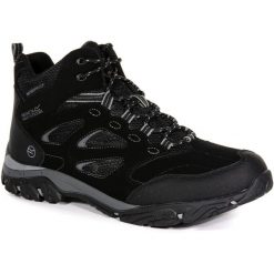 Buty trekkingowe męskie HolcombeIEP Mid Regatta. Czarne buty trekkingowe męskie Regatta, bez zapięcia, trekkingowe. W wyprzedaży za 179.99 zł.