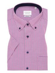 Eterna Koszula - Comfort fit - w kolorze różowym rozmiar: 40. Różowe koszule męskie Eterna, bez wzorów, z bawełny, bez kołnierzyka, bez ramiączek. Za 78.28 zł.