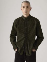 Levi's Koszula - Relaxed fit - w kolorze khaki rozmiar: XL. Brązowe koszule męskie Levi's, s, bez wzorów, z bawełny, bez kołnierzyka, bez ramiączek. Za 124.11 zł.