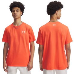 Koszulka fitness męska Under Armour z krótkim rękawem. Niebieskie t-shirty sportowe męskie Under Armour, l, bez ramiączek, na fitness i siłownię. Za 75.00 zł.