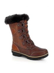 Kimberfeel Kozaki zimowe "Megeve" w kolorze brązowym rozmiar: 40. Brązowe kozaki damskie Kimberfeel, z materiału, bez obcasa. Za 484.45 zł.