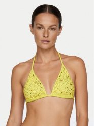 Guess Góra od bikini E6GJ34 MC040 Zielony. Zielone bikini damskie Guess, z aplikacjami. Za 319.99 zł.