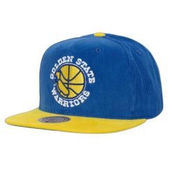 Czapka typu snapback Mitchell & Ness NBA Sueduroy HWC Warriors. Niebieskie czapki męskie Mitchell & Ness, bez wzorów. Za 225.00 zł.