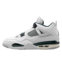 Buty sportowe unisex Air Jordan 4 Retro Oxidized Green. Zielone buty sportowe na co dzień damskie Jordan, bez zapięcia. Za 906.49 zł.