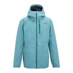 Męska wodoodporna kurtka z kapturem Radler. Niebieskie kurtki męskie Regatta, m, bez wzorów, z materiału, z kapturem. W wyprzedaży za 379.99 zł.