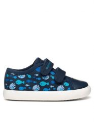 Geox Sneakersy B Gisli B451NB 000AW C4002 M Granatowy. Niebieskie buty sportowe chłopięce Geox, z materiału, bez zapięcia. Za 119.99 zł.