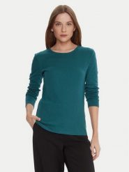 United Colors Of Benetton Bluzka 3GA2E16F9 Niebieski Regular Fit. Niebieskie bluzki damskie United Colors Of Benetton, m, bez wzorów, z bawełny, bez ramiączek. Za 99.99 zł.