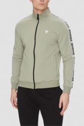 GUESS Zielona bluza męska z lampasami New Arlo. Zielone bluzy bez kaptura męskie Guess, l. W wyprzedaży za 239.99 zł.