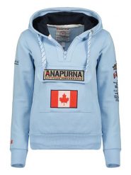 ANAPURNA Bluza "Gymana" w kolorze błękitnym rozmiar: XXL. Niebieskie bluzy z kapturem damskie ANAPURNA, xxl. Za 100.99 zł.