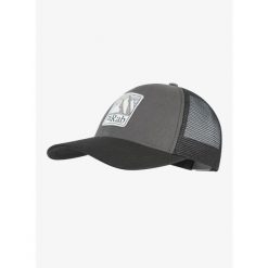 Czapka z daszkiem Rab Dihedral Badge Cap - graphene/beluga. Szare czapki męskie RAB, bez wzorów, sportowe. Za 126.53 zł.