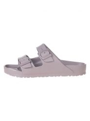 Birkenstock Klapki "Arizona" w kolorze fioletowym rozmiar: 42. Różowe klapki i japonki męskie Birkenstock, z materiału. Za 205.93 zł.