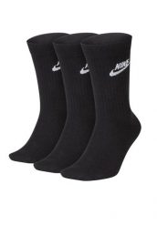 SKARPETY Nike Sportswear Everyday, Dla obu płci. Czarne skarpetki damskie Nike, bez wzorów, z materiału. Za 76.99 zł.