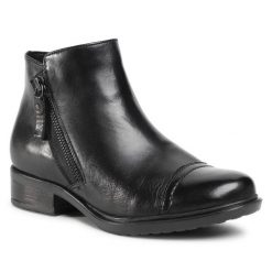 Botki Lasocki. Czarne botki damskie Lasocki, bez obcasa, na płaskiej podeszwie, bez zapięcia. Za 102.99 zł.