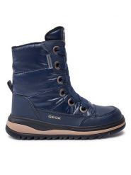 Geox Kozaki J Adelhide Girl B Ab J16EWA 0LVBC C4002 M Granatowy. Niebieskie kozaki dziewczęce Geox, bez wzorów, ze skóry, bez obcasa. Za 449.99 zł.