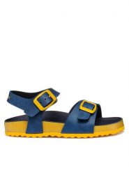 Geox Sandały J Ghita J558LC 0003W C0072 S Granatowy. Niebieskie sandały chłopięce Geox, ze skóry, bez zapięcia. Za 139.99 zł.