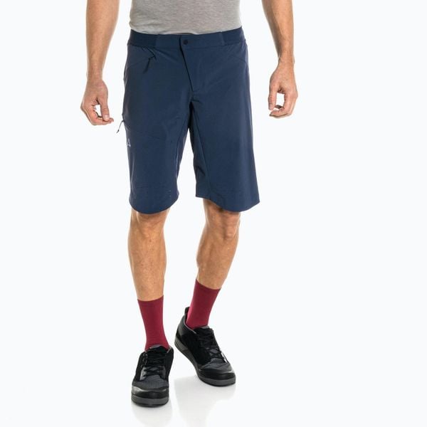 Spodenki rowerowe męskie Schöffel Mellow Trail. Niebieskie szorty męskie Schöffel, bez wzorów, sportowe. Za 449.99 zł.