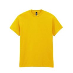 Ciężka Bawełniana Koszulka Unisex Dla Dorosłych. Niebieskie bluzki damskie Gildan, xl, bez wzorów, z bawełny, sportowe, bez kołnierzyka, bez ramiączek. Za 37.99 zł.