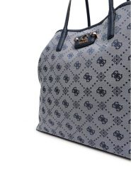 Guess Torebka Neda HWJP96 54240 Granatowy. Niebieskie torebki klasyczne damskie Guess, z aplikacjami, z materiału, bez dodatków. Za 439.99 zł.