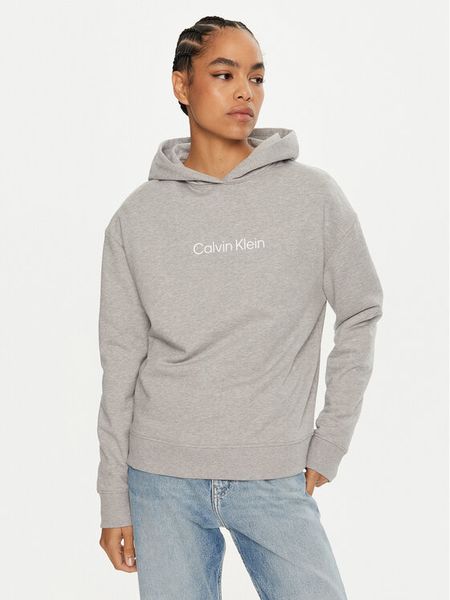 Calvin Klein Bluza Hero Logo K20K205449 Szary Relaxed Fit. Szare bluzy bez kaptura damskie CALVIN KLEIN, xl, z bawełny. Za 279.99 zł.