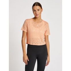 Damska koszulka crop top Hummel MT Iris Burnout. Brązowe topy sportowe damskie HUMMEL, l, bez wzorów, z dżerseju, bez ramiączek. Za 172.50 zł.