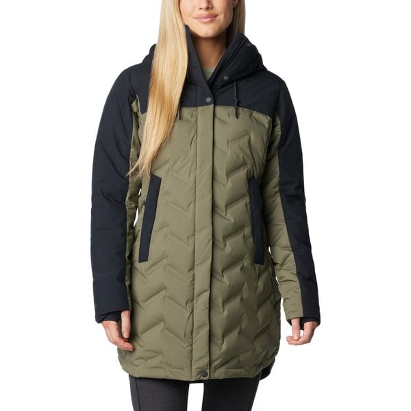 Płaszcz puchowy damski Columbia Mountain Croo III Mid Down. Zielone płaszcze damskie Columbia, xs, bez wzorów, z puchu. Za 999.99 zł.