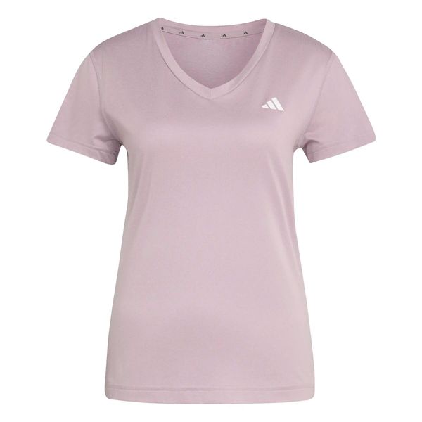 Koszulka damska adidas Workout Essentials V-Neck. Czerwone bluzki sportowe damskie Adidas, s, bez wzorów, z dżerseju, bez ramiączek. Za 128.50 zł.