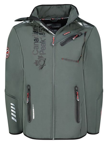 Canadian Peak Kurtka softshellowa "Royauteak" w kolorze szarym rozmiar: XL. Szare kurtki outdoor męskie Canadian Peak, xl, bez wzorów, bez kaptura. Za 235.50 zł.