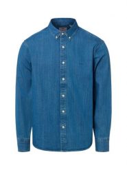 Levi's koszula dżinsowa Mężczyźni Regular Fit Bawełna niebieski, S. Niebieskie koszule męskie Levi's, m, bez wzorów, z bawełny, bez kołnierzyka, bez ramiączek. Za 379.95 zł.