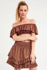 Top TWINSET U&B. Topy damskie Twinset U&B, s, bez wzorów, bez kołnierzyka. W wyprzedaży za 181.17 zł.