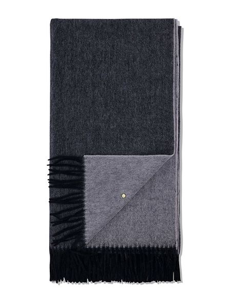 Hey Marly Wełniany szal "Classic" w kolorze czarno-szarym - 250 x 65 cm rozmiar: onesize. Czarne szaliki i kominy damskie Hey Marly, bez wzorów, z materiału. Za 344.54 zł.