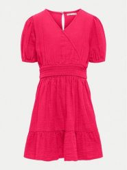 Kids ONLY Sukienka letnia Thyra 15339620 Różowy Regular Fit. Czerwone sukienki dziewczęce Kids Only, na lato, bez wzorów, z bawełny, bez ramiączek. Za 99.99 zł.