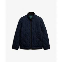 Kurtka puchowa Superdry Estate Liner. Niebieskie kurtki męskie Superdry., m, bez wzorów, z puchu, eleganckie, bez kaptura. W wyprzedaży za 443.05 zł.