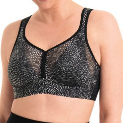 Stanik do biegania Air Control mit Delta Pad z wysokim poziomem podtrzymywania. Szare biustonosze ANITA ACTIVE, bez wzorów, z elastanu. Za 381.00 zł.