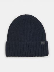 Czapka beanie z naszywką - granatowy. Niebieskie czapki męskie Sinsay, z aplikacjami. Za 15.99 zł.
