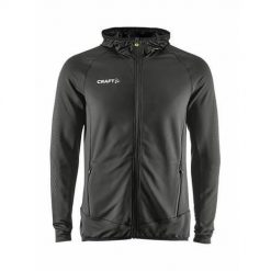 Bluza treningowa męska Craft Extend Full Zip. Czarne bluzy sportowe męskie Craft, bez wzorów, sportowe, bez kołnierzyka, bez ramiączek. Za 385.00 zł.