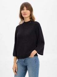 JOOP! sweter z dzianiny z zawartością kaszmiru - Kubra Kobiety Kaszmir czarny, 42. Czarne swetry klasyczne damskie Joop!, z dzianiny, bez kołnierzyka. Za 599.95 zł.