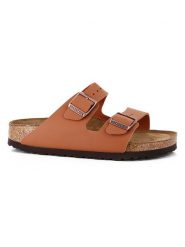 Birkenstock Klapki "Arizona" w kolorze jasnobrązowym rozmiar: 38. Brązowe klapki damskie Birkenstock, bez wzorów, bez obcasa. Za 359.13 zł.