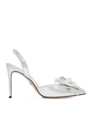 GINO ROSSI Szpilki CEO-ROSE-LT2155-1 Srebrny. Szare szpilki Gino Rossi, bez wzorów, ze skóry, bez obcasa. Za 429.99 zł.