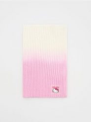 Komin Hello Kitty - różowy. Czerwone szaliki dziecięce Reserved, z dzianiny, bez ramiączek. W wyprzedaży za 29.99 zł.