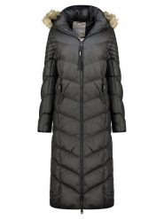 Geographical Norway Płaszcz zimowy "Capucine" w kolorze czarnym rozmiar: S. Czarne płaszcze damskie Geographical Norway, na zimę, s, bez wzorów, z puchu. Za 336.61 zł.