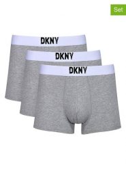 DKNY Bokserki (3 pary) w kolorze szarym rozmiar: XL. Szare bokserki męskie DKNY, bez wzorów. Za 87.61 zł.